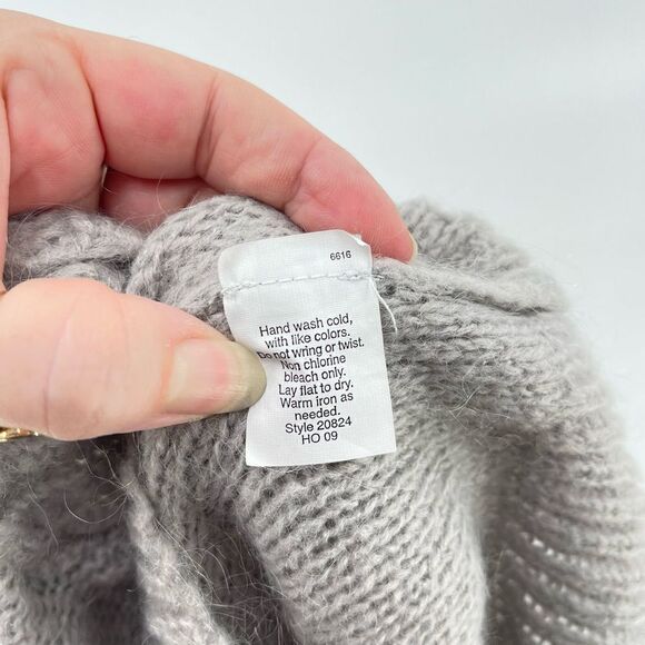 J. Crew dolce shawl collar wool mohair lightweight sweater XS EUC grey - Picture 12 of 12